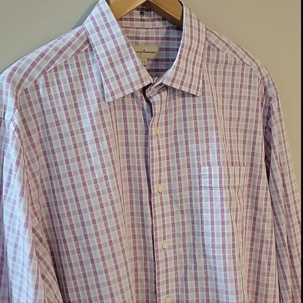 Tommy Bahama Men's Button Down Plaid Shirt